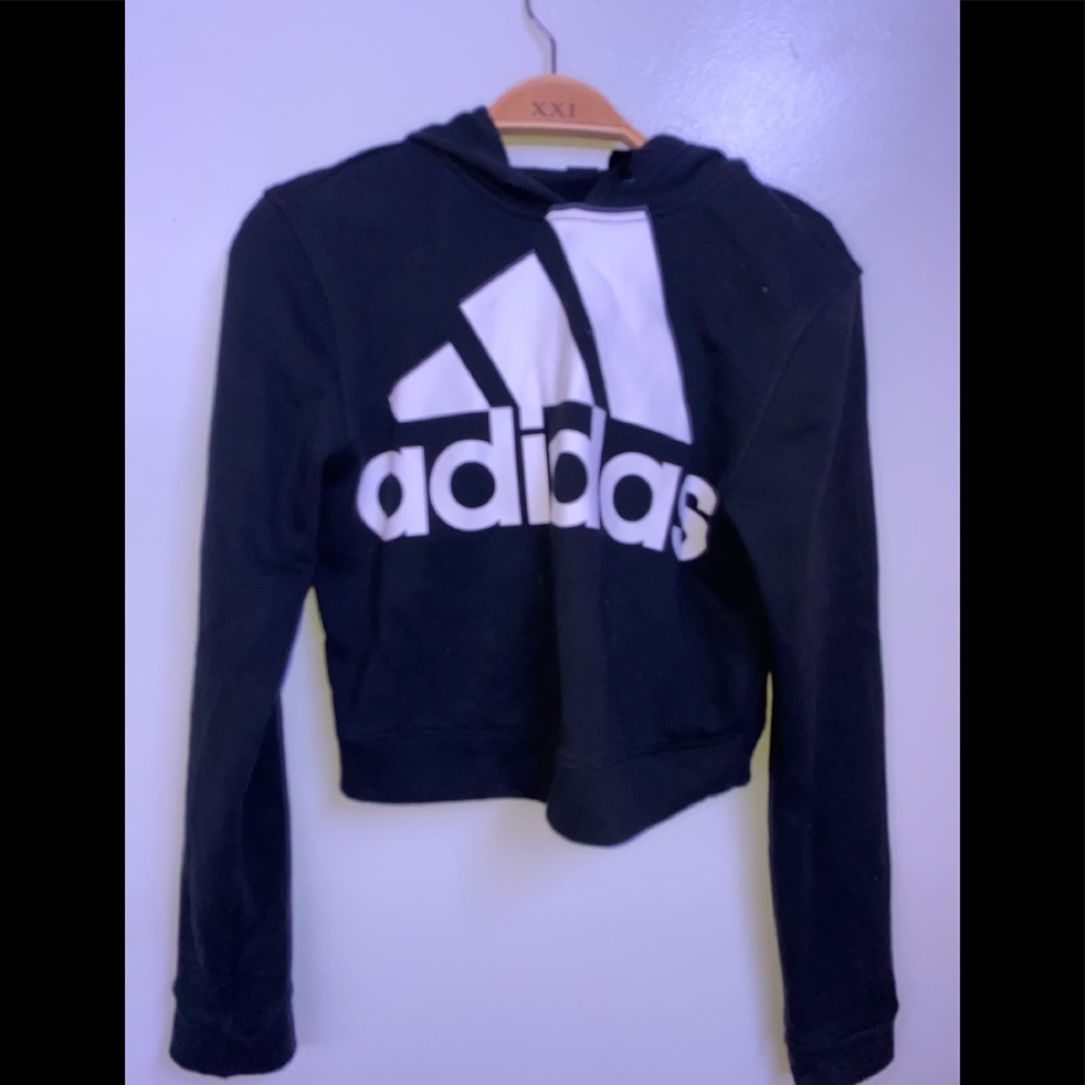 Adidas cropped sweatshirt size xs